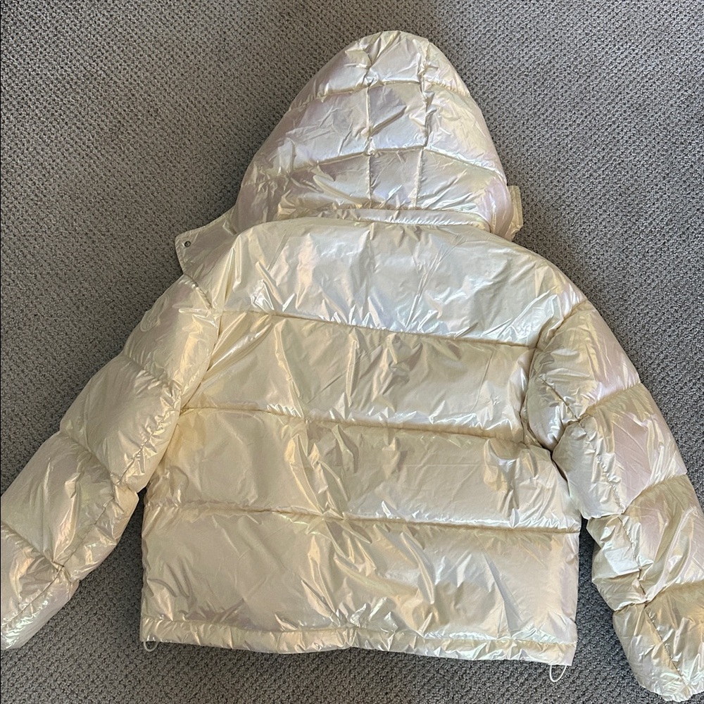 Moncler Iridescent Cream Puffer Jacket - Picture 10 of 17